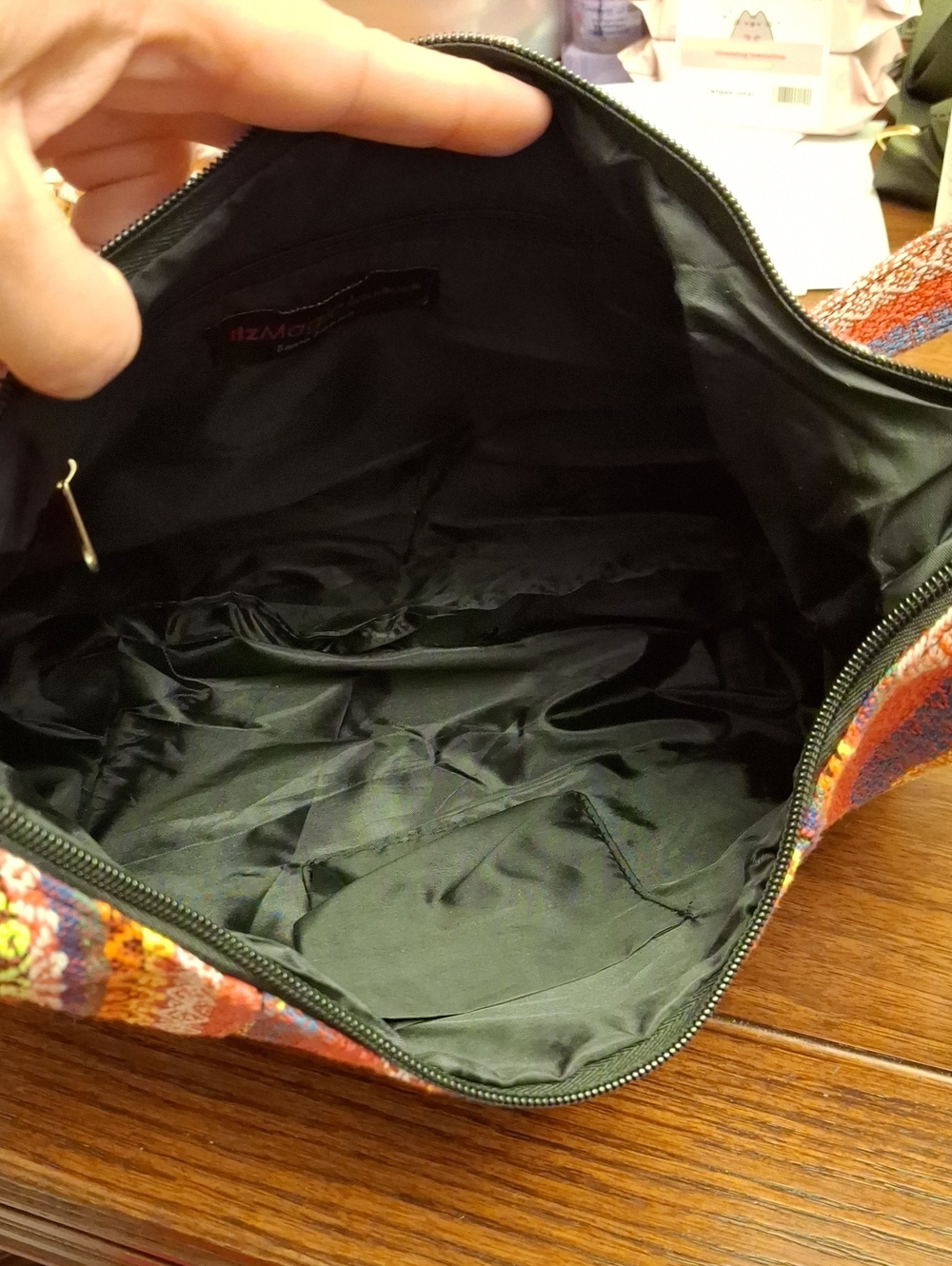 Desigual Bohemian Striped Fabric Hobo Bag - Preloved  Multicolor - Picture 10 of 15